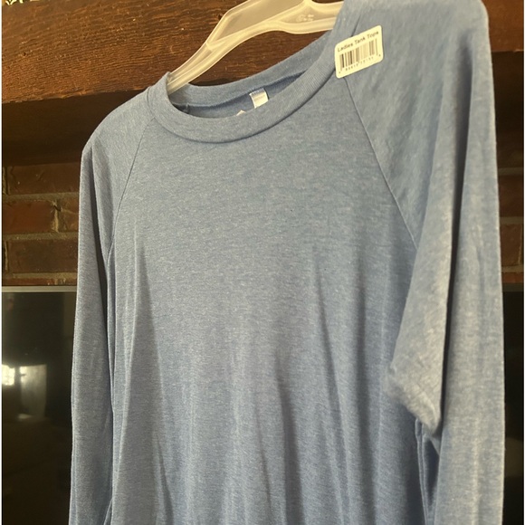 Light Blue American Apperal Long Sleeve T- Shirt - Picture 7 of 7